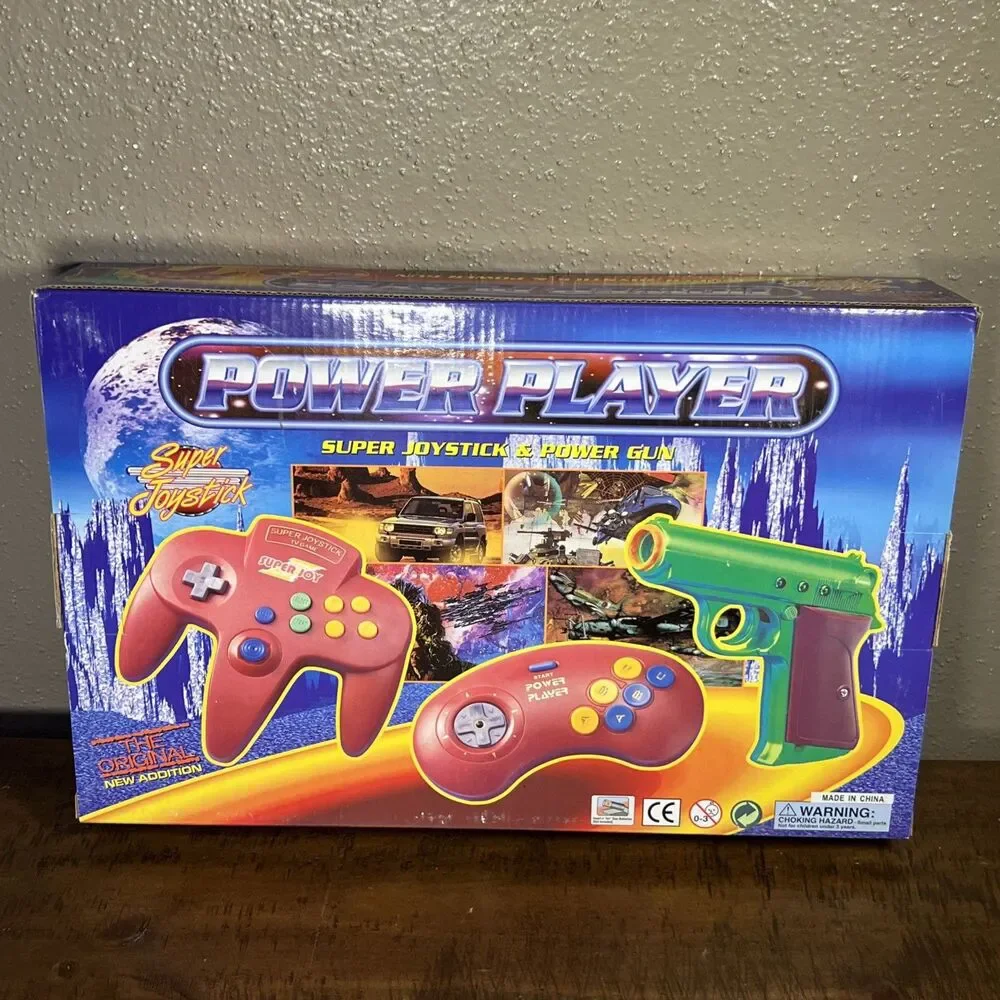 VTG The Original New Addition Power Player Super Joystick & Power Gun Game NOS